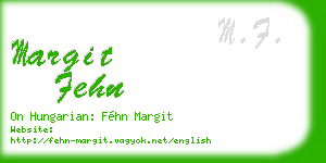 margit fehn business card