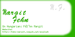 margit fehn business card
